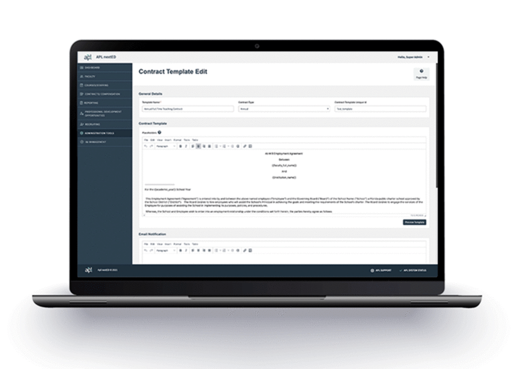 Staff using APL nextED
