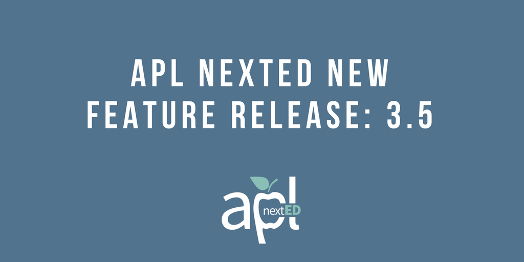 APL nextED New Feature Release: 3.5