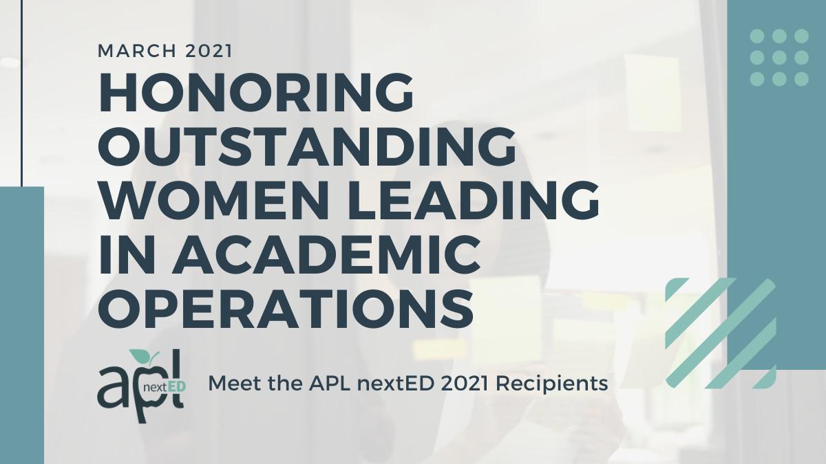 2021 Outstanding Women Leading in Academic Operations Award